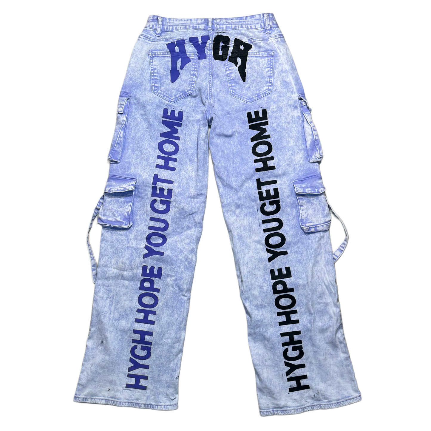 HYGH ROCK BOTTOM DENIM CARGOS