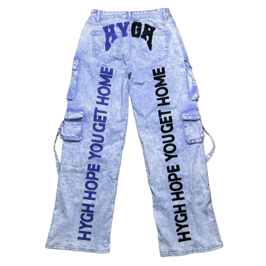 HYGH ROCK BOTTOM DENIM CARGOS