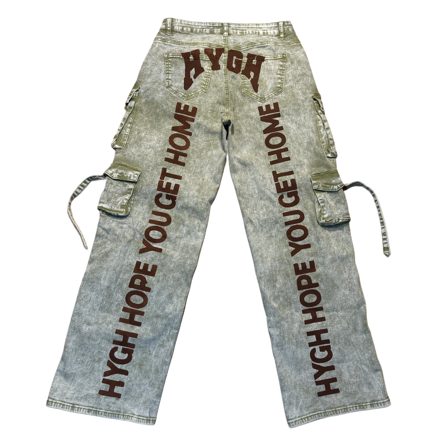 HYGH ROCK BOTTOM DENIM CARGOS