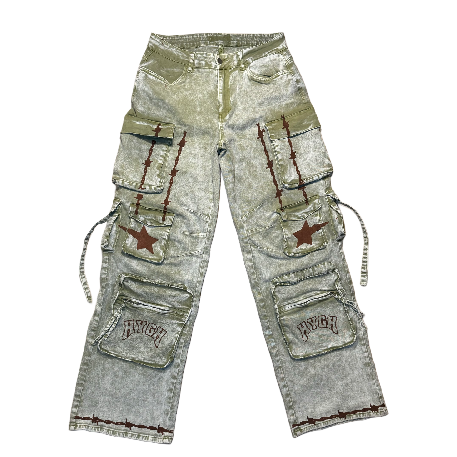 HYGH ROCK BOTTOM DENIM CARGOS – Saint Hygh